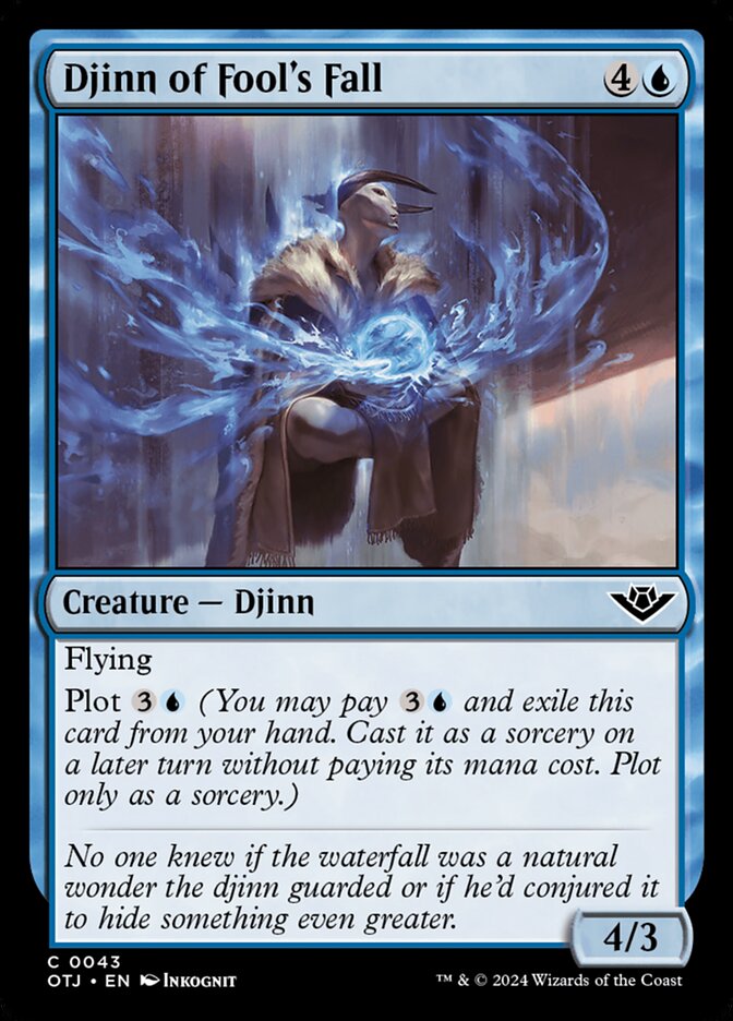 Djinn of Fool's Fall (43) – Magic: The Gathering, Outlaws of Thunder Junction