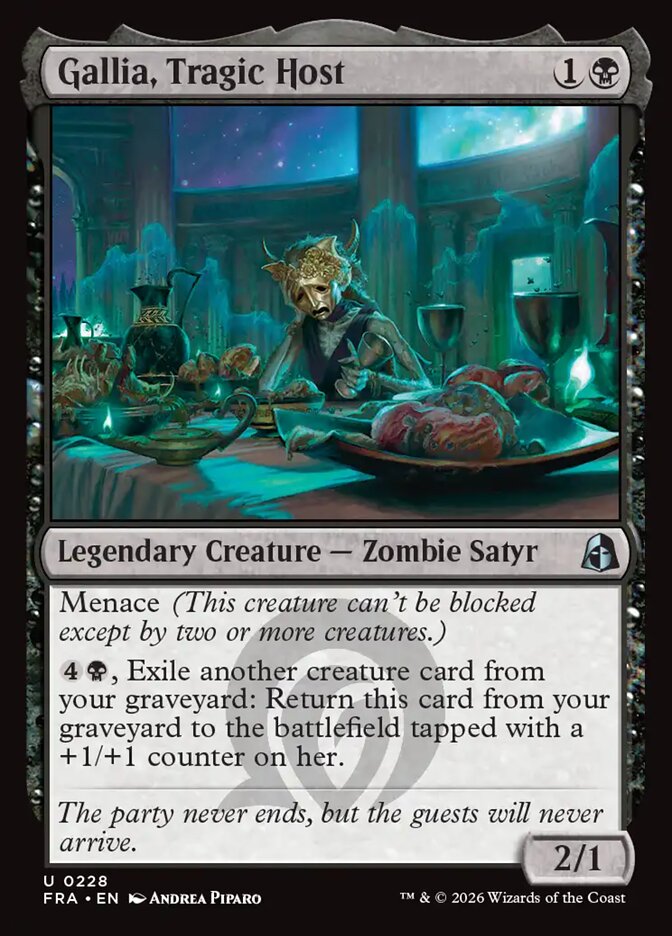 Gallia, Tragic Host (228) – Magic: The Gathering, Reality Fracture