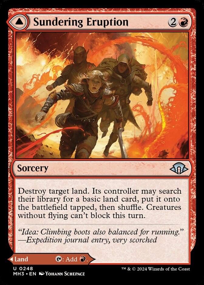 Sundering Eruption // Volcanic Fissure (248) – Magic: The Gathering, Modern Horizons 3