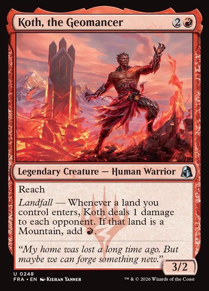 Koth, the Geomancer (248) – Magic: The Gathering, Reality Fracture