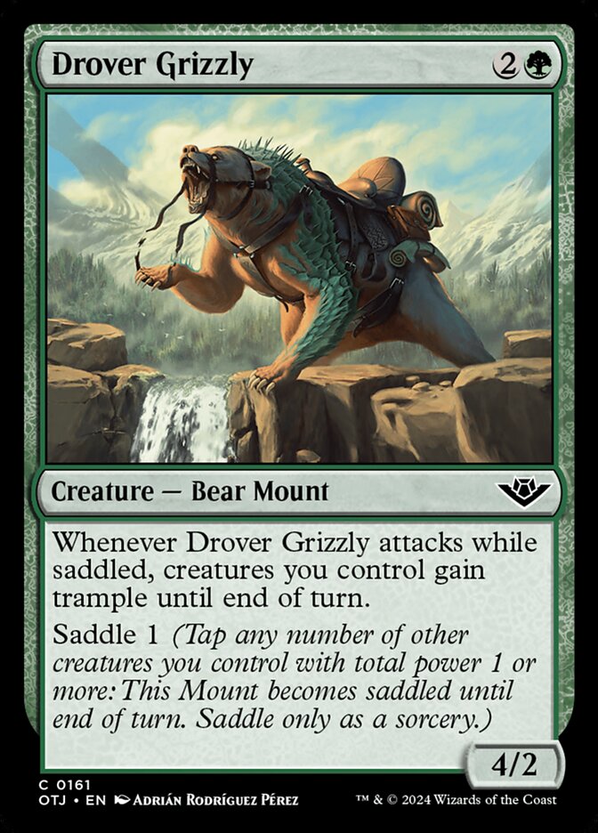 Drover Grizzly (161) – Magic: The Gathering, Outlaws of Thunder Junction