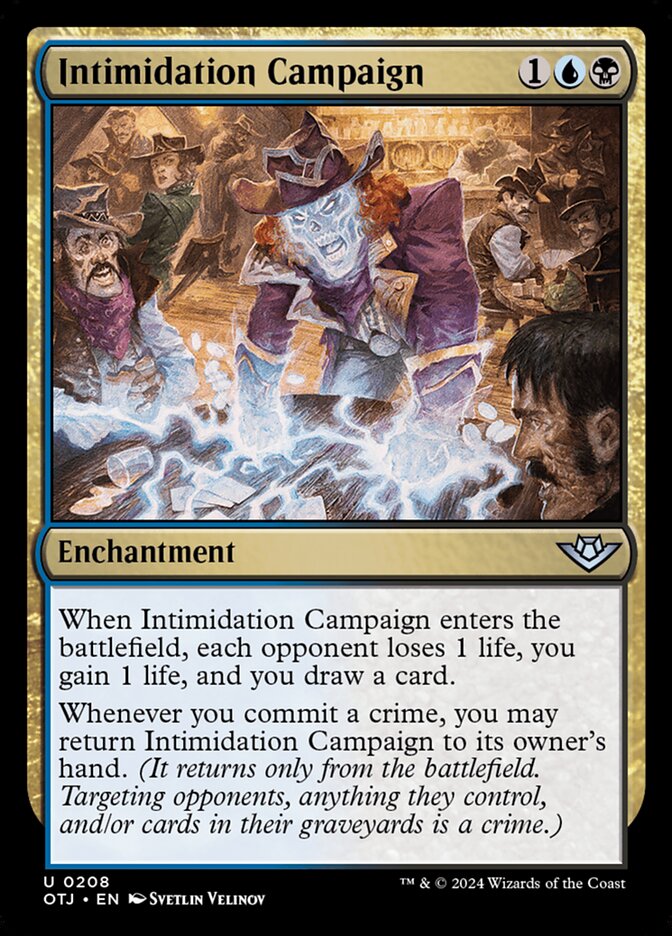 Intimidation Campaign (208) – Magic: The Gathering, Outlaws of Thunder Junction