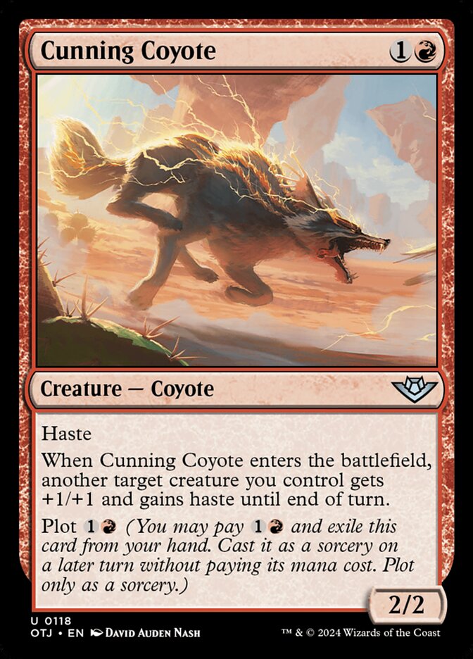 Cunning Coyote (118) – Magic: The Gathering, Outlaws of Thunder Junction