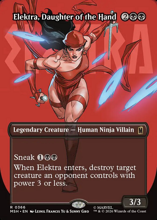 Elektra, Daughter of the Hand (366) – Magic: The Gathering, Marvel Super Heroes