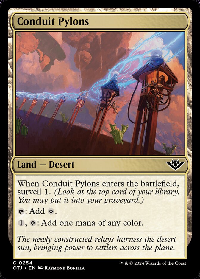 Conduit Pylons (254) – Magic: The Gathering, Outlaws of Thunder Junction [Foil]