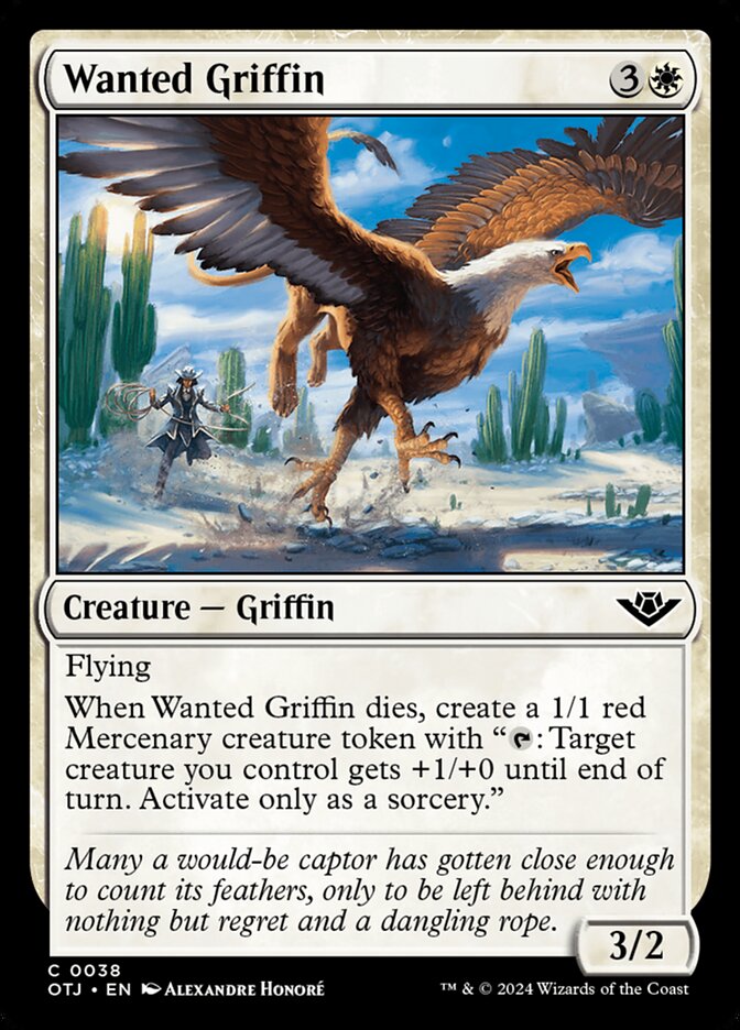 Wanted Griffin (38) – Magic: The Gathering, Outlaws of Thunder Junction