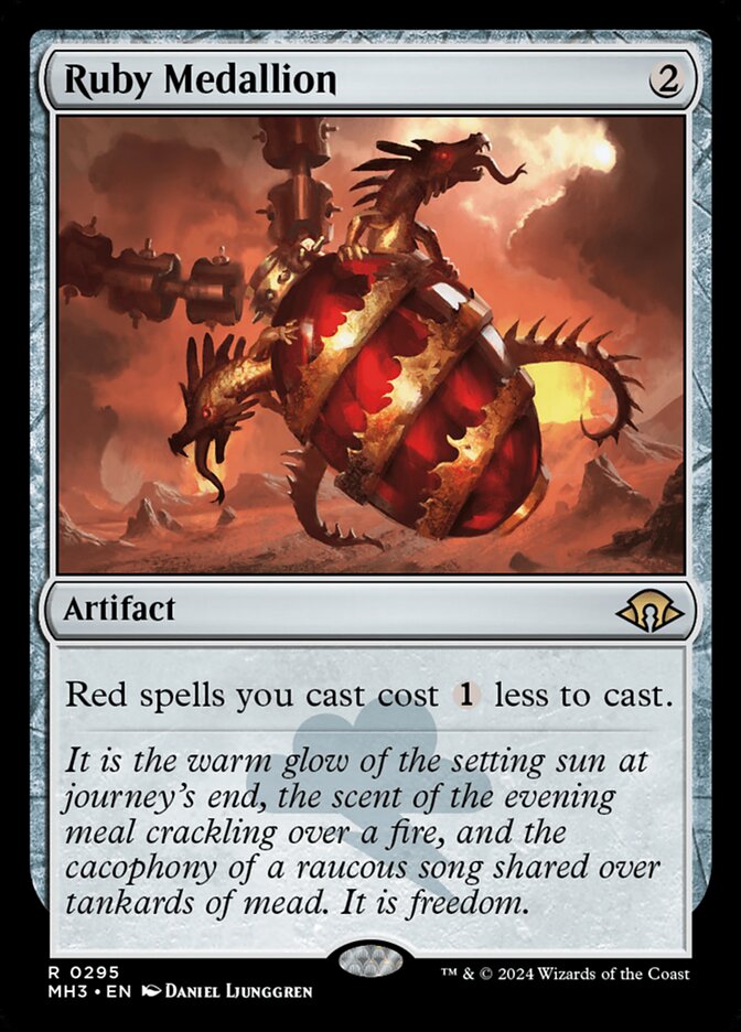 Ruby Medallion (295) – Magic: The Gathering, Modern Horizons 3