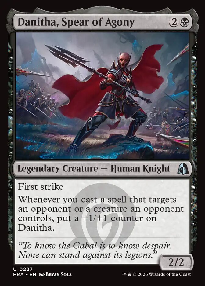 Danitha, Spear of Agony (227) – Magic: The Gathering, Reality Fracture