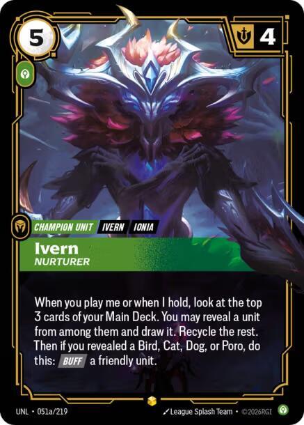 Ivern, Nurturer (Alternate Art) (051a/219) [Unleashed]