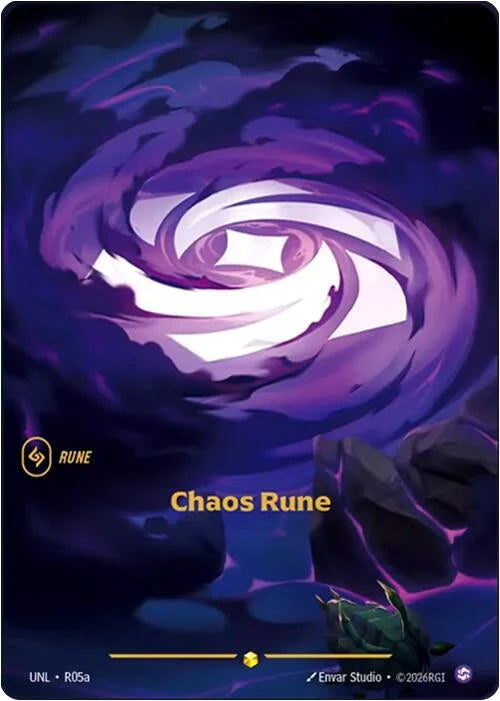 Chaos Rune (Alternate Art) (UNL-R05a) – Riftbound [Foil]
