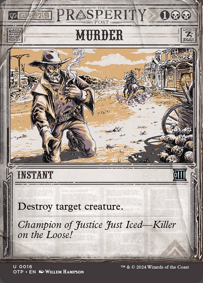 Murder (16) – Magic: The Gathering, Breaking News