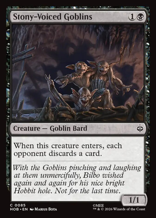 Stony-Voiced Goblins (HOB-85) – MTG