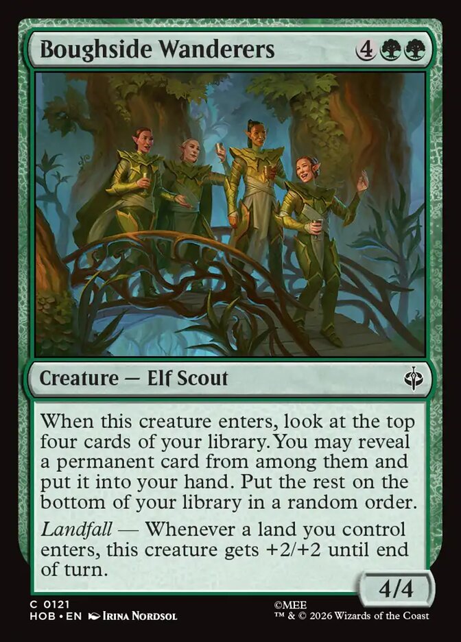 Boughside Wanderers (HOB-121) – MTG [Foil]