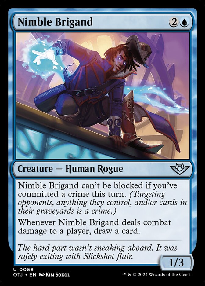 Nimble Brigand (58) – Magic: The Gathering, Outlaws of Thunder Junction