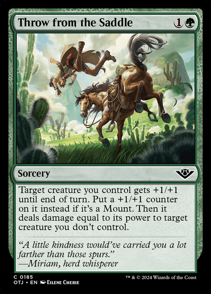 Throw from the Saddle (185) – Magic: The Gathering, Outlaws of Thunder Junction [Foil]