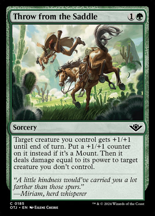Throw from the Saddle (185) – Magic: The Gathering, Outlaws of Thunder Junction [Foil]