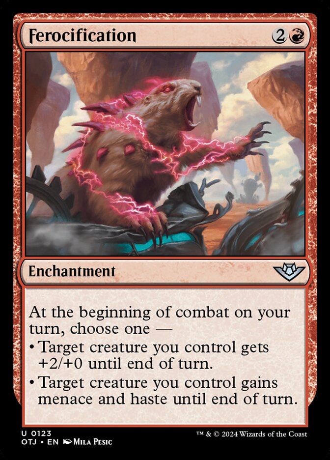 Ferocification (123) – Magic: The Gathering, Outlaws of Thunder Junction