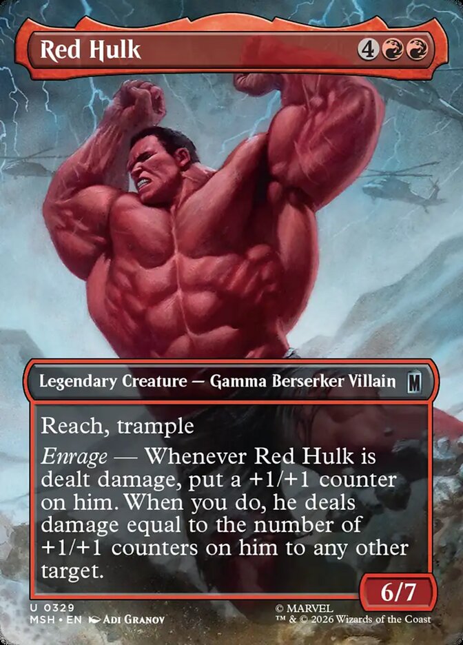 Red Hulk (329) – Magic: The Gathering, Marvel Super Heroes