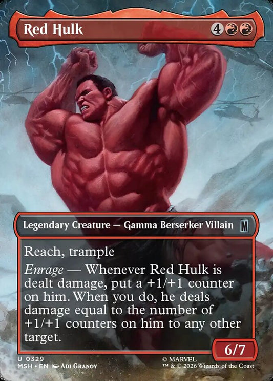 Red Hulk (329) – Magic: The Gathering, Marvel Super Heroes