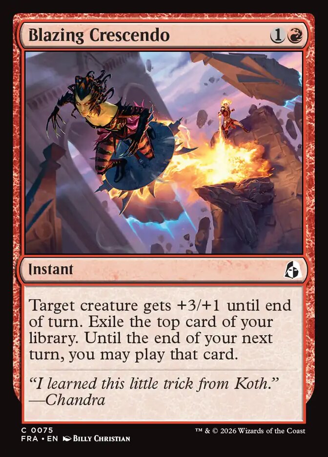 Blazing Crescendo (75) – Magic: The Gathering, Reality Fracture