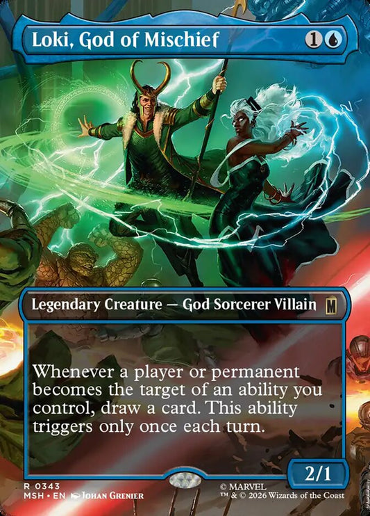 Loki, God of Mischief (343) – Magic: The Gathering, Marvel Super Heroes [Foil]