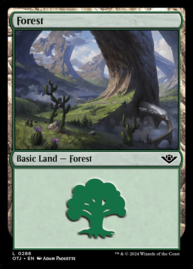 Forest (286) – Magic: The Gathering, Outlaws of Thunder Junction [Foil]