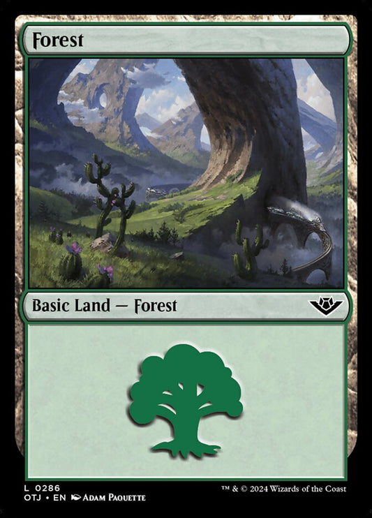 Forest (286) – Magic: The Gathering, Outlaws of Thunder Junction [Foil]