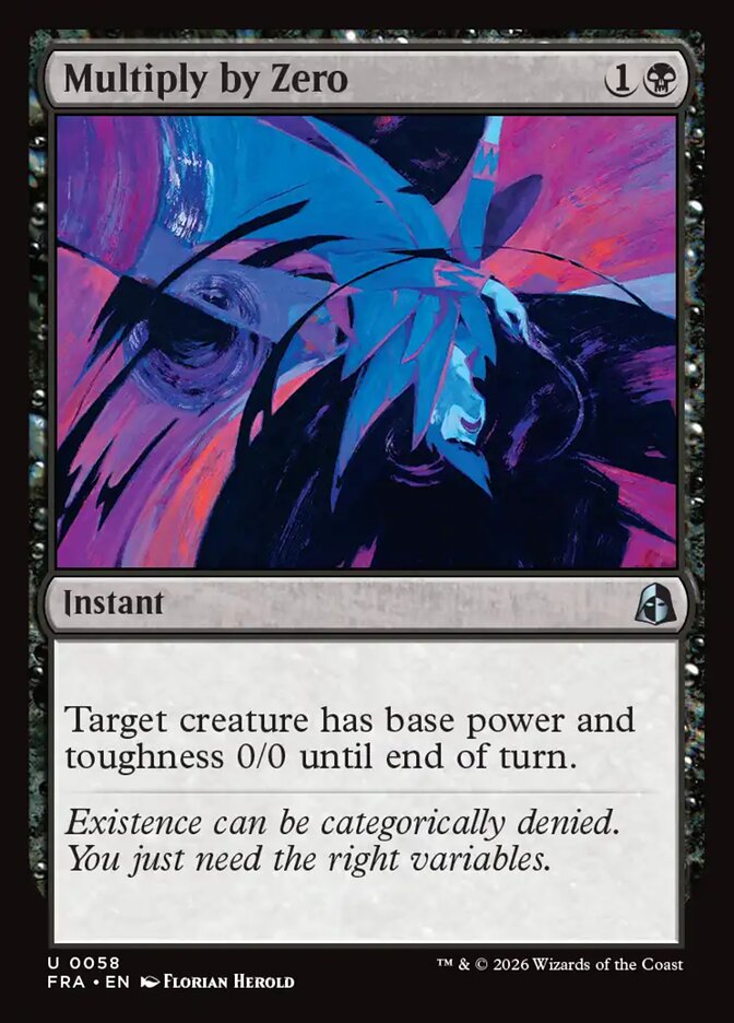 Multiply by Zero (58) – Magic: The Gathering, Reality Fracture