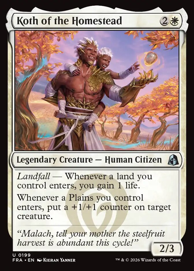 Koth of the Homestead (199) – Magic: The Gathering, Reality Fracture
