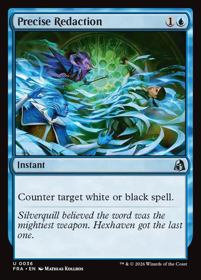 Precise Redaction (36) – Magic: The Gathering, Reality Fracture