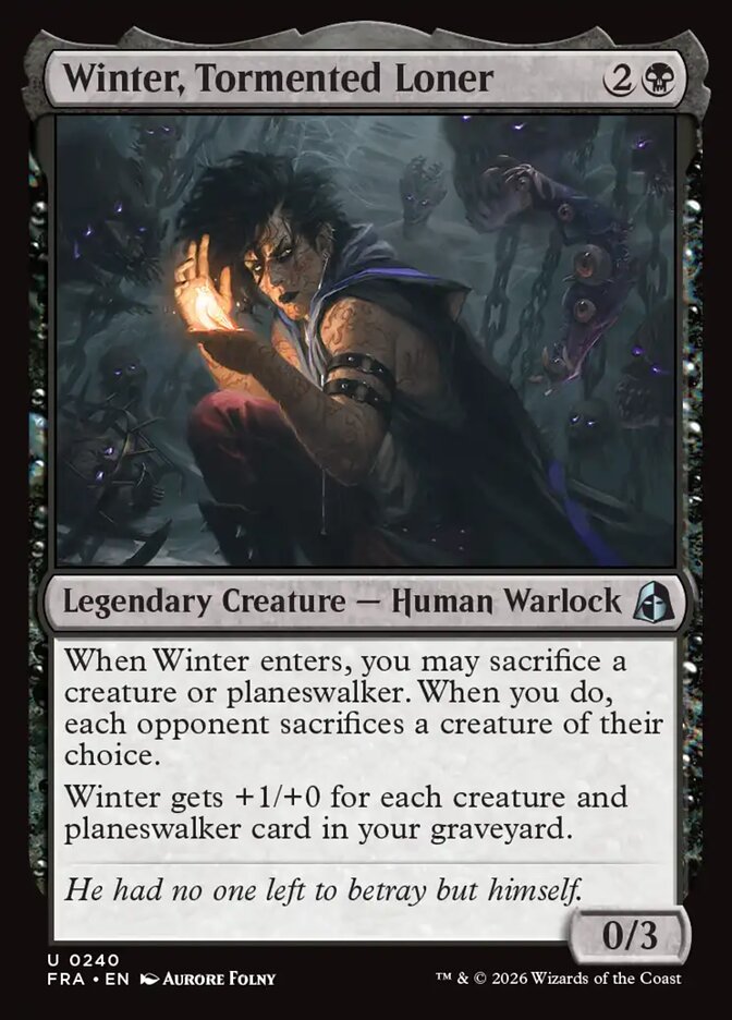 Winter, Tormented Loner (240) – Magic: The Gathering, Reality Fracture