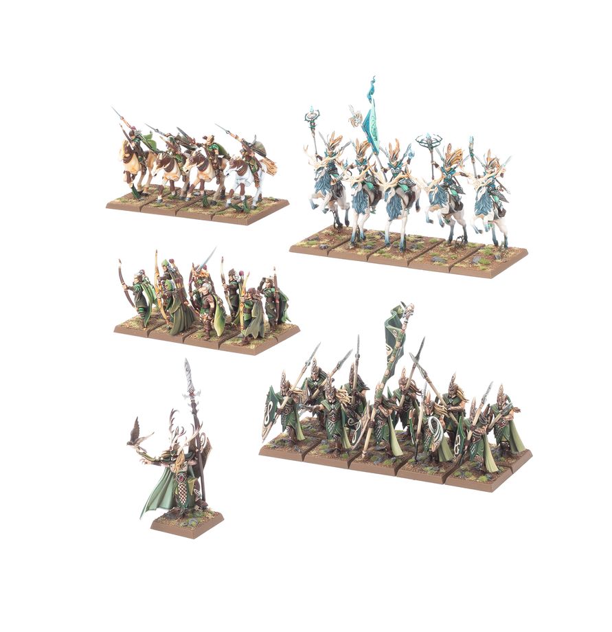Royaumes Elfes Sylvains: Armée de Colonne de Bataille,Warhammer: The Old World