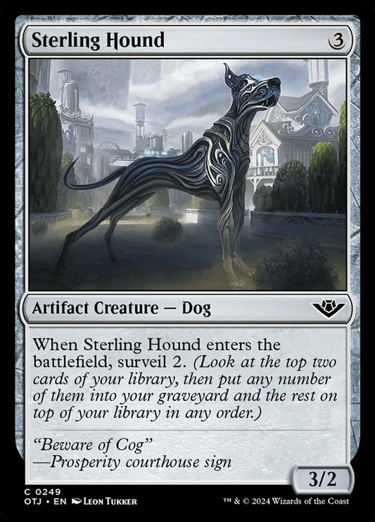 Sterling Hound (249) – Magic: The Gathering, Outlaws of Thunder Junction [Foil]