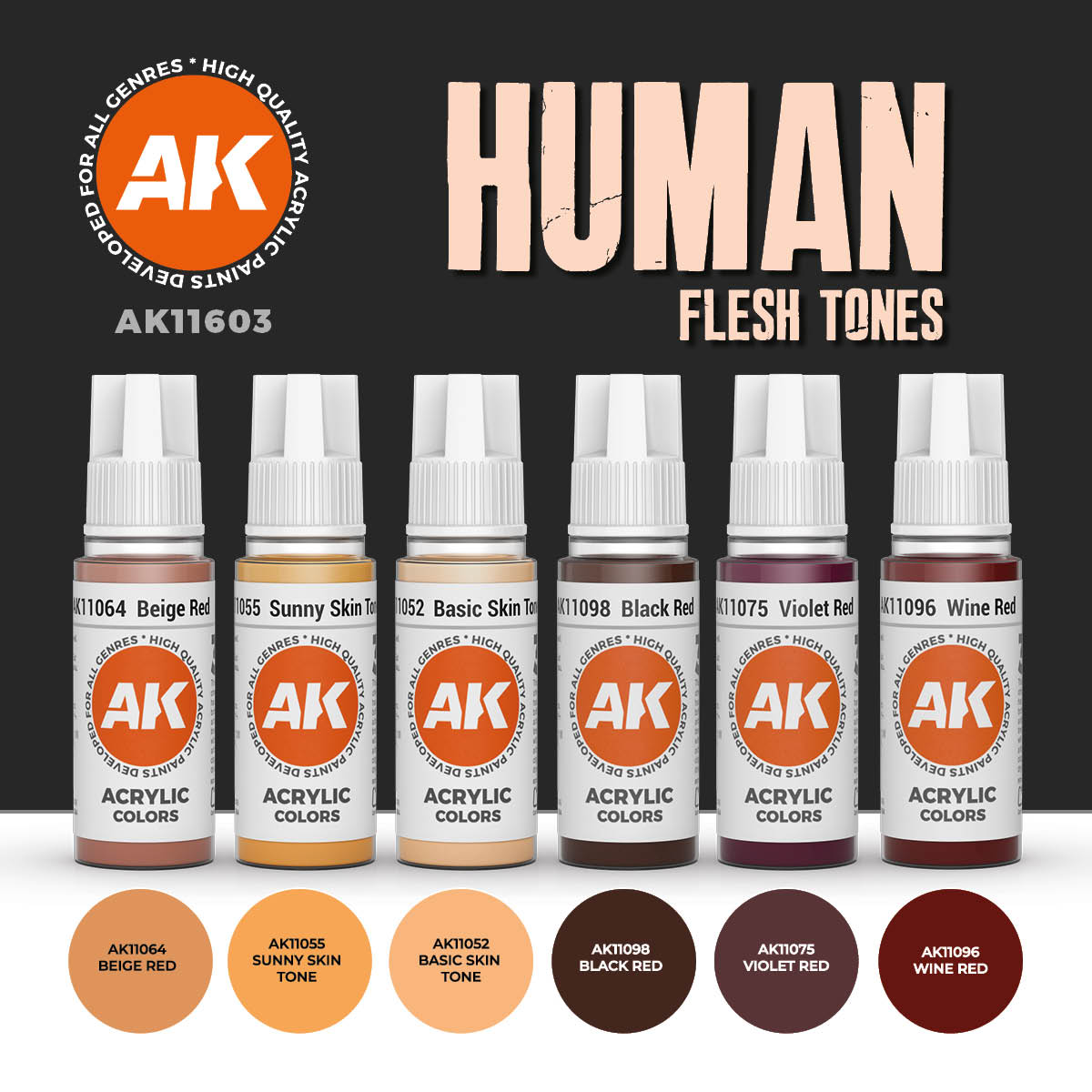 AK Human Flesh Tones