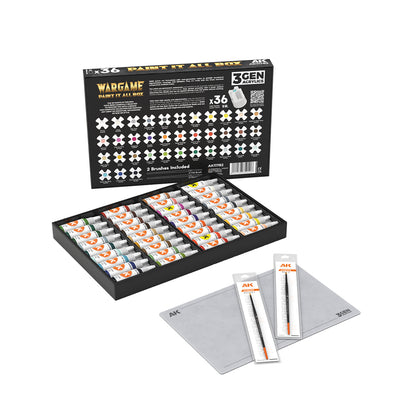 AK 3Gen – Wargame Paint It All Box x36
