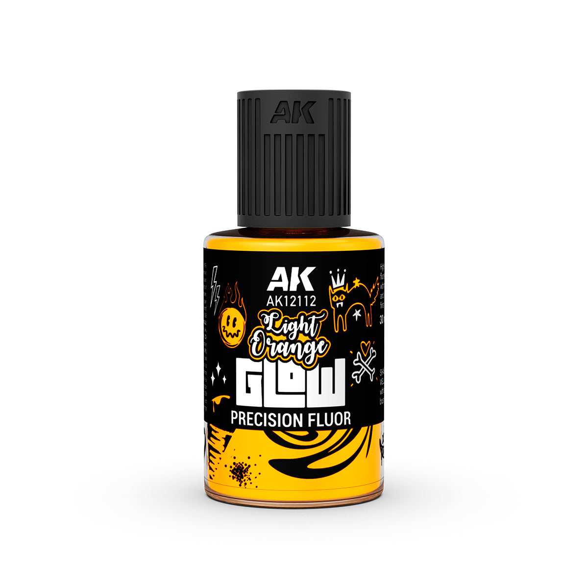 LIGHT ORANGE GLOW PRECISION FLUOR  AK Interactive