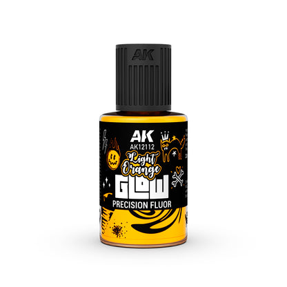 LIGHT ORANGE GLOW PRECISION FLUOR  AK Interactive