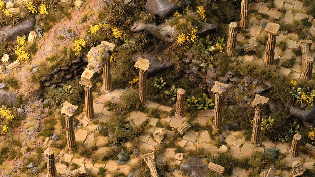 Boîte de mise en socle  Mediterranean Temple de Gamer Grass