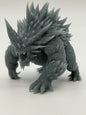 Figurine Béhémoth à Cornes — Miniature résine 40mm (brute, non peinte)