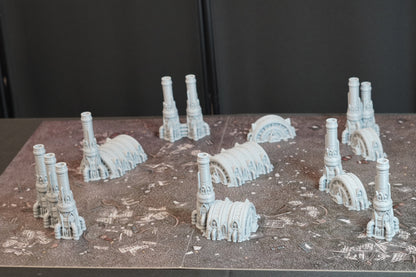 Turbines industrielles 28-32 mm | Décors Wargame 3D