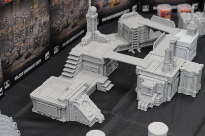 District 0012 – Complexe industriel modulaire | Décors Sci-Fi 28–32 mm