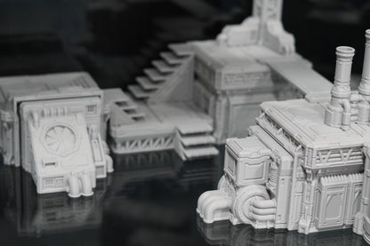 District 0012 – Complexe industriel modulaire | Décors Sci-Fi 28–32 mm