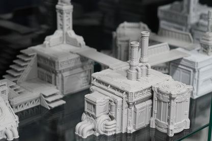 District 0012 – Complexe industriel modulaire | Décors Sci-Fi 28–32 mm