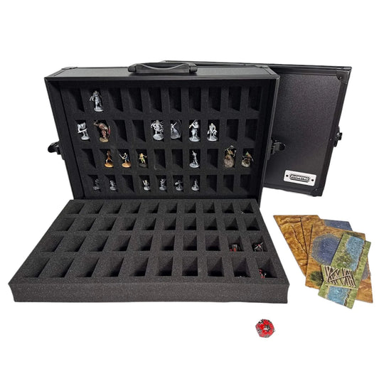 Boîtier de rangement miniature EVORETRO à 80 emplacements avec mousse personnalisable