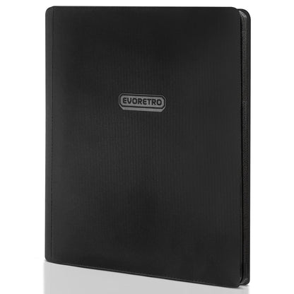 Cartable à fermeture éclair à 9 pochettes EVORETRO pour 360 cartes de collection
