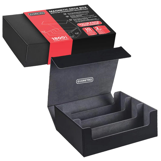 Boîte de rangement magnétique EVORETRO pour cartes de deck 1800 cartes