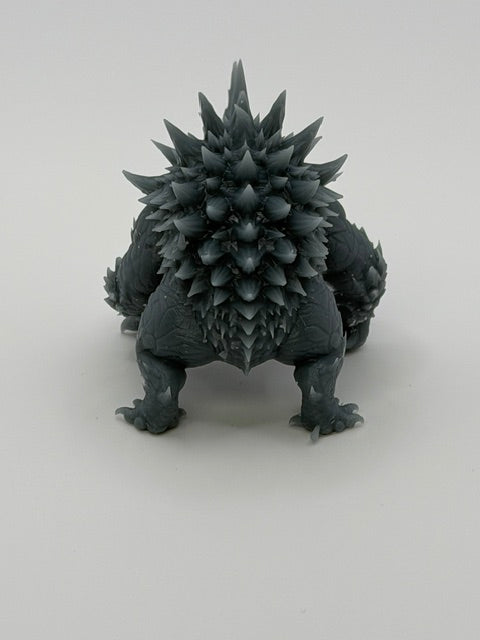 Figurine Béhémoth à Cornes — Miniature résine 40mm (brute, non peinte)