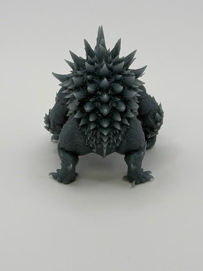 Figurine Béhémoth à Cornes — Miniature résine 40mm (brute, non peinte)
