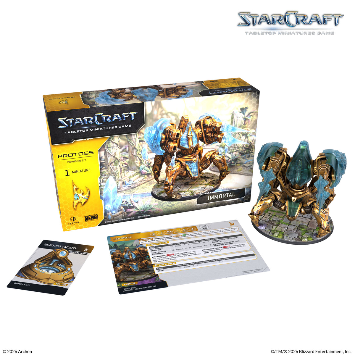 STARCRAFT: TABLETOP MINIATURES GAME  PROTOSS IMMORTAL EXPANSION SET (ANGLAIS)