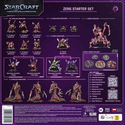 STARCRAFT: TABLETOP MINIATURES GAME  STARTER SET - ZERG (ANGLAIS)